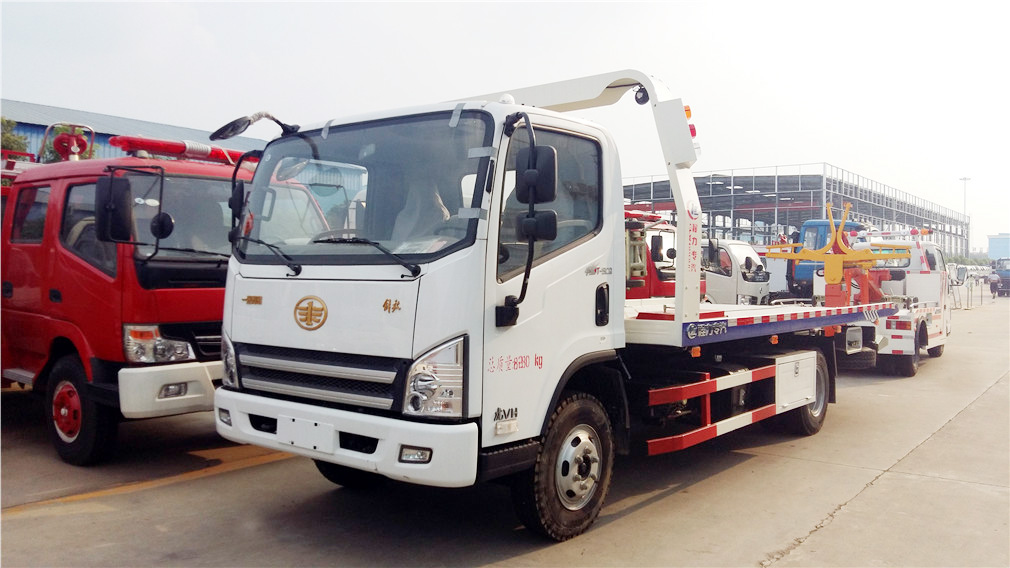 解放黃牌湖北清障車14w
