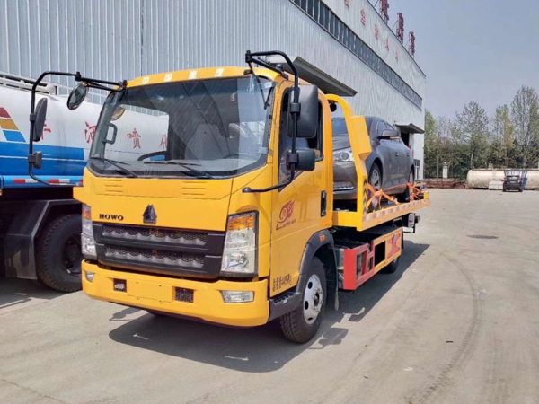 重汽豪沃小型一拖二清障車